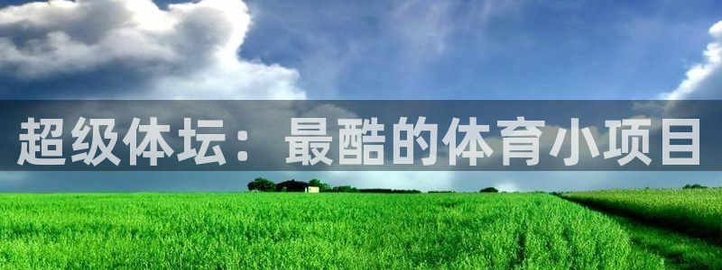 超级体坛：最酷的体育小项目