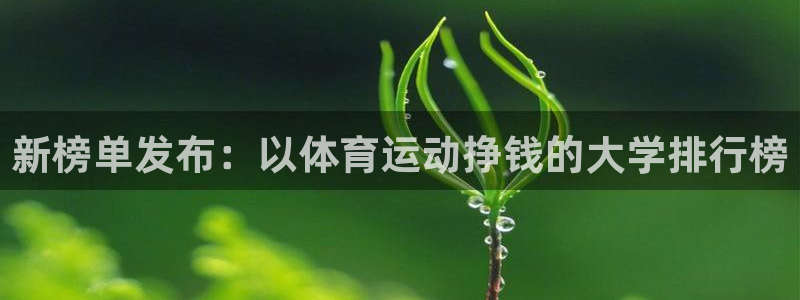 新榜单发布：以体育运动挣钱的大学排行榜