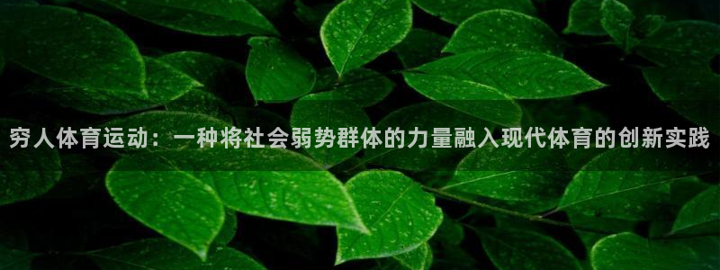 穷人体育运动：一种将社会弱势群体的力量融入现代体育的创新实践